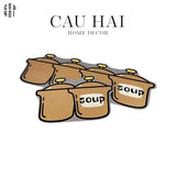 SET THẢM BẾP MICROFIBER MULTI POT 1M5