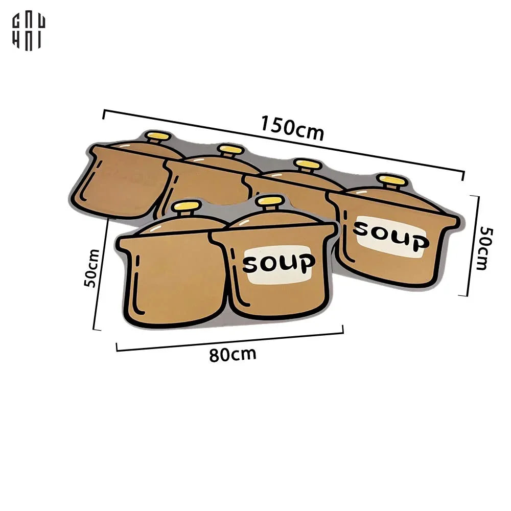 SET THẢM BẾP MICROFIBER MULTI POT 1M5