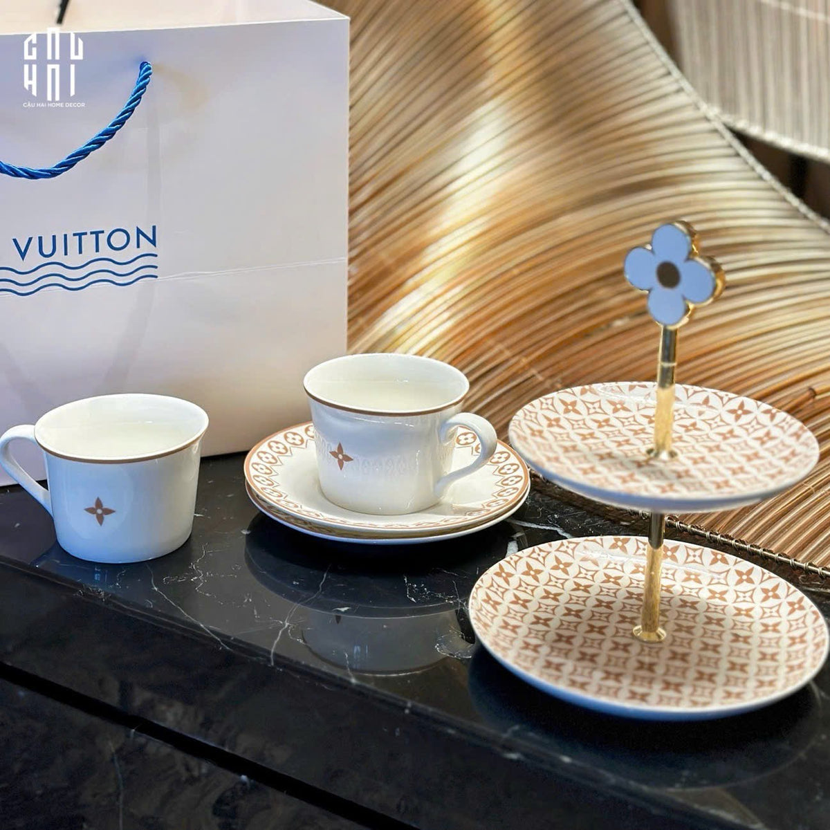 Set Trà Chiều Anh Quốc Louis.V Ss2025 - "Art De Vivre" - Full Box-SET BÌNH TRÀ-CẬU HAI HOME DECOR