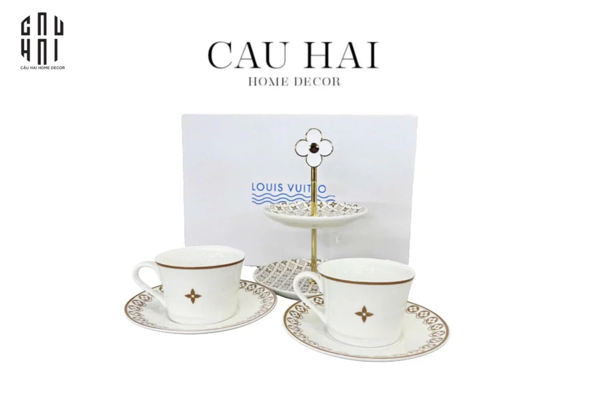 Set Trà Chiều Anh Quốc Louis.V Ss2025 - "Art De Vivre" - Full Box-SET BÌNH TRÀ-Đối tác tại Trung Quốc theo từng đơn đặt hàng-CẬU HAI HOME DECOR