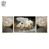 SET TRANH CANVAS CHEVAL VOLANT LUXURY