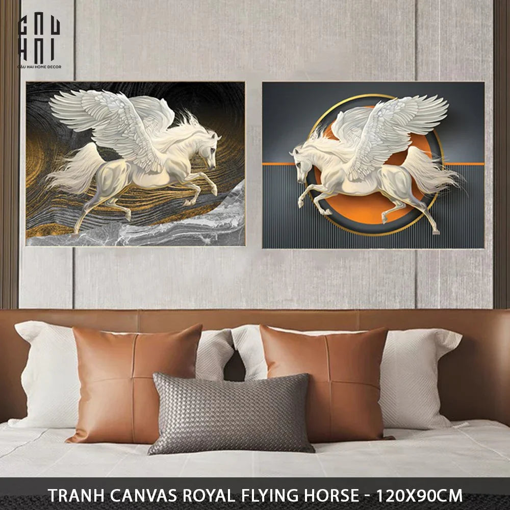 SET TRANH CANVAS CHEVAL VOLANT LUXURY