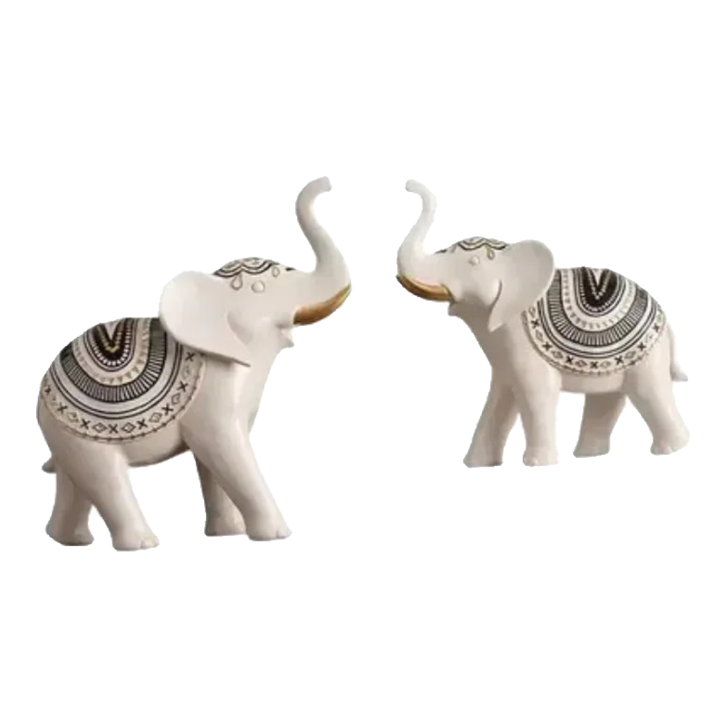 Set Tượng Bạch Tượng Hoàng Gia - White Elephant Atelier
