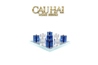 Set Tượng Bàn Cờ Pha Lê XO - Art Cristalleries Chess Board Couture Decoratives Objects 25x25-CẬU HAI HOME DECOR