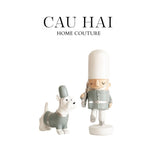 Set Tượng Lính Gác Hoàng Gia Royal Guards Puppy-TƯỢNG TRANG TRÍ-Đối tác tại Trung Quốc theo từng đơn đặt hàng-Snow White-CẬU HAI HOME DECOR