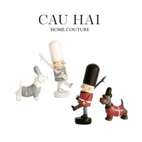 Set Tượng Lính Gác Hoàng Gia Royal Guards Puppy-CẬU HAI HOME DECOR