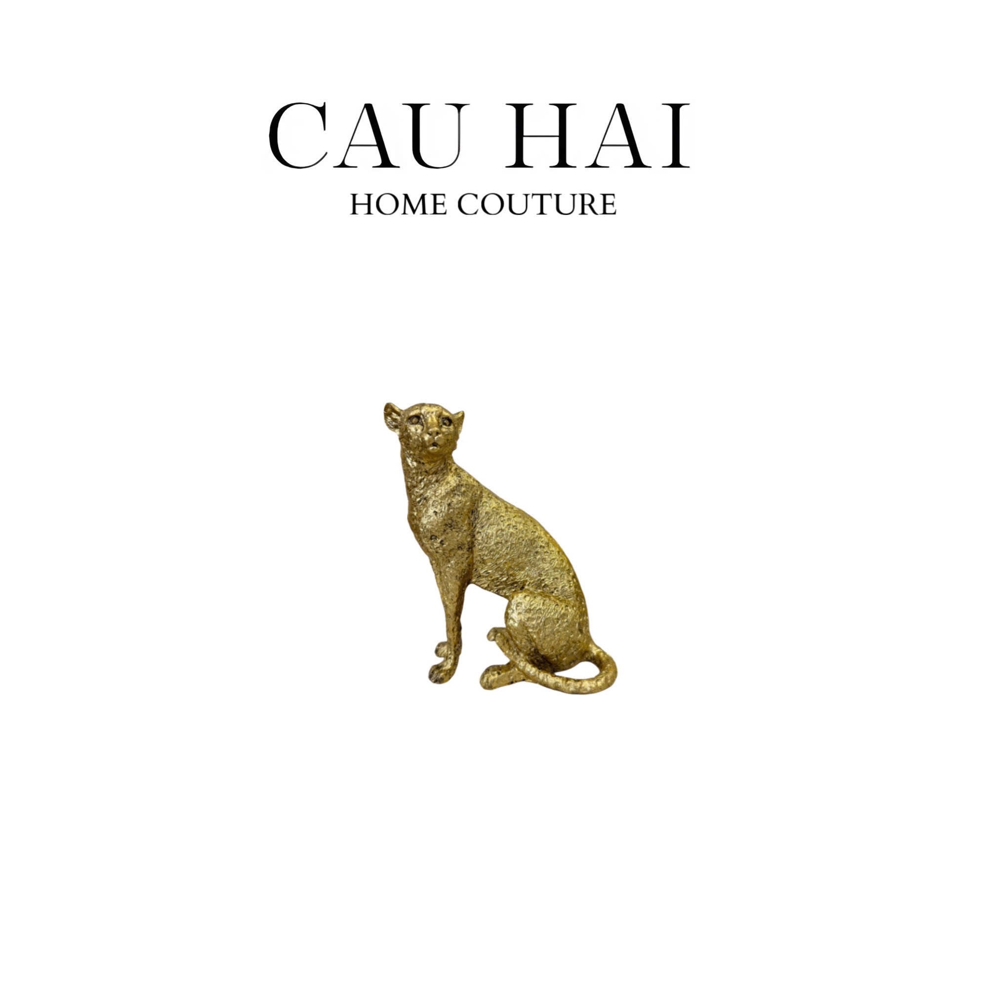 SET TƯỢNG PANTHERA PARDUS 24K LUXE-3- Cậu Hai Home Decor
