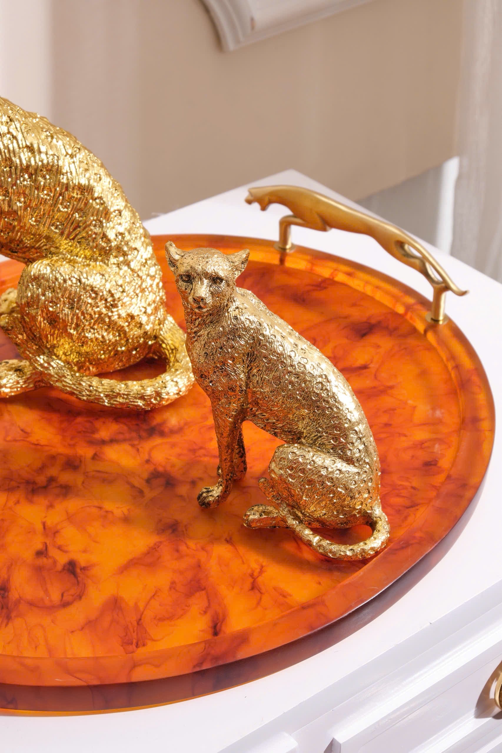 SET TƯỢNG PANTHERA PARDUS 24K LUXE-6- Cậu Hai Home Decor