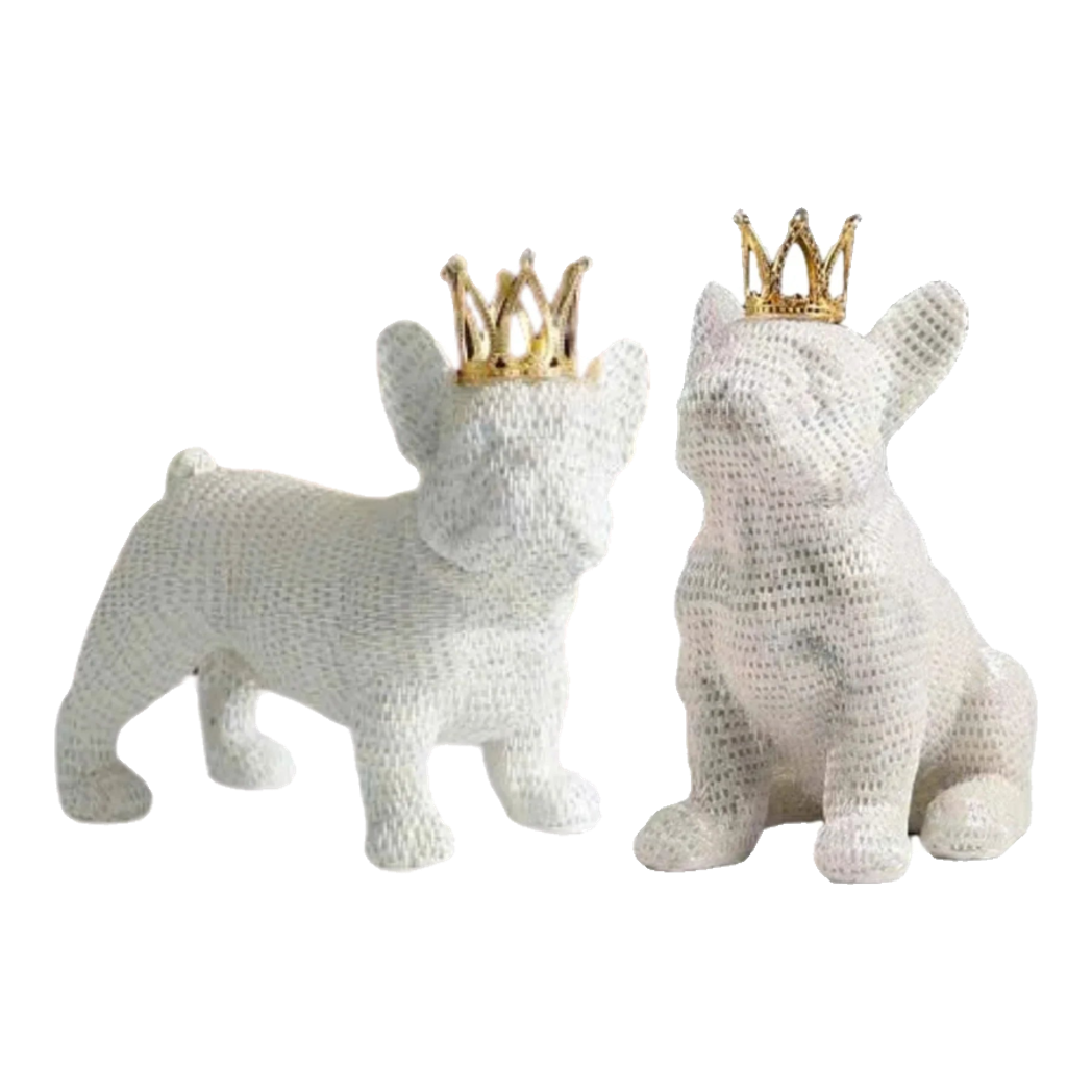 Set 2 Tượng Công Tước BullDog The Majestic Bull Duke