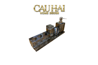 Maison Couture - Set Nhà Tắm Pha Lê  Lumière Cristalleries Bathroom Vanity Set - Cannage Facetté Set 5pcs
