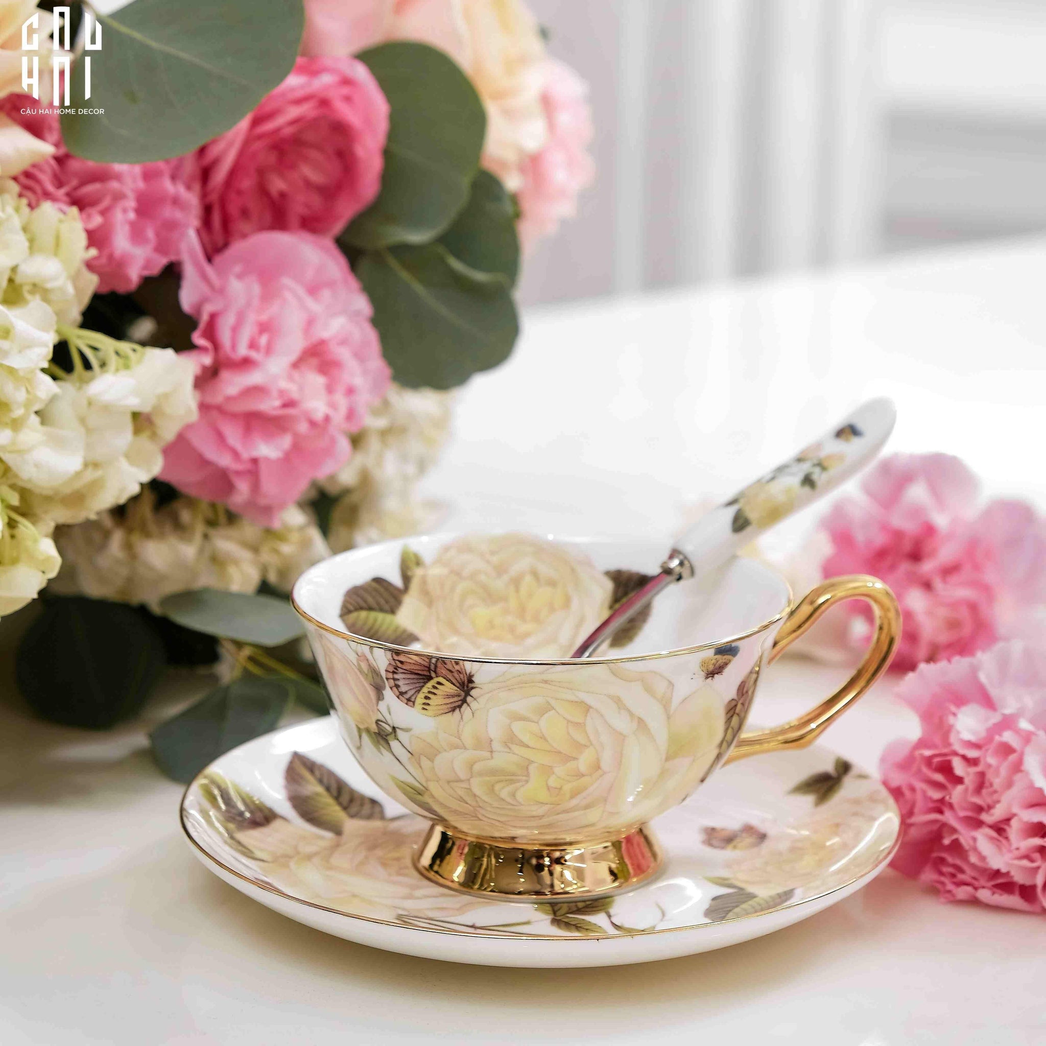 Tách Trà Camélia-CẬU HAI HOME DECOR