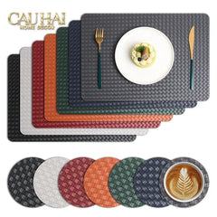 tam-lot-ban-an-da-dan-ban-mau-do-man-rouge-matte-intrecciato-leather-placemat-30x43-do-man-cau-hai-home-decor-2 - CẬU HAI HOME DECOR