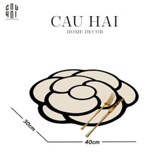 Tấm Lót Microfiber Blanc Rose-TẤM LÓT BÀN ĂN-CẬU HAI HOME DECOR