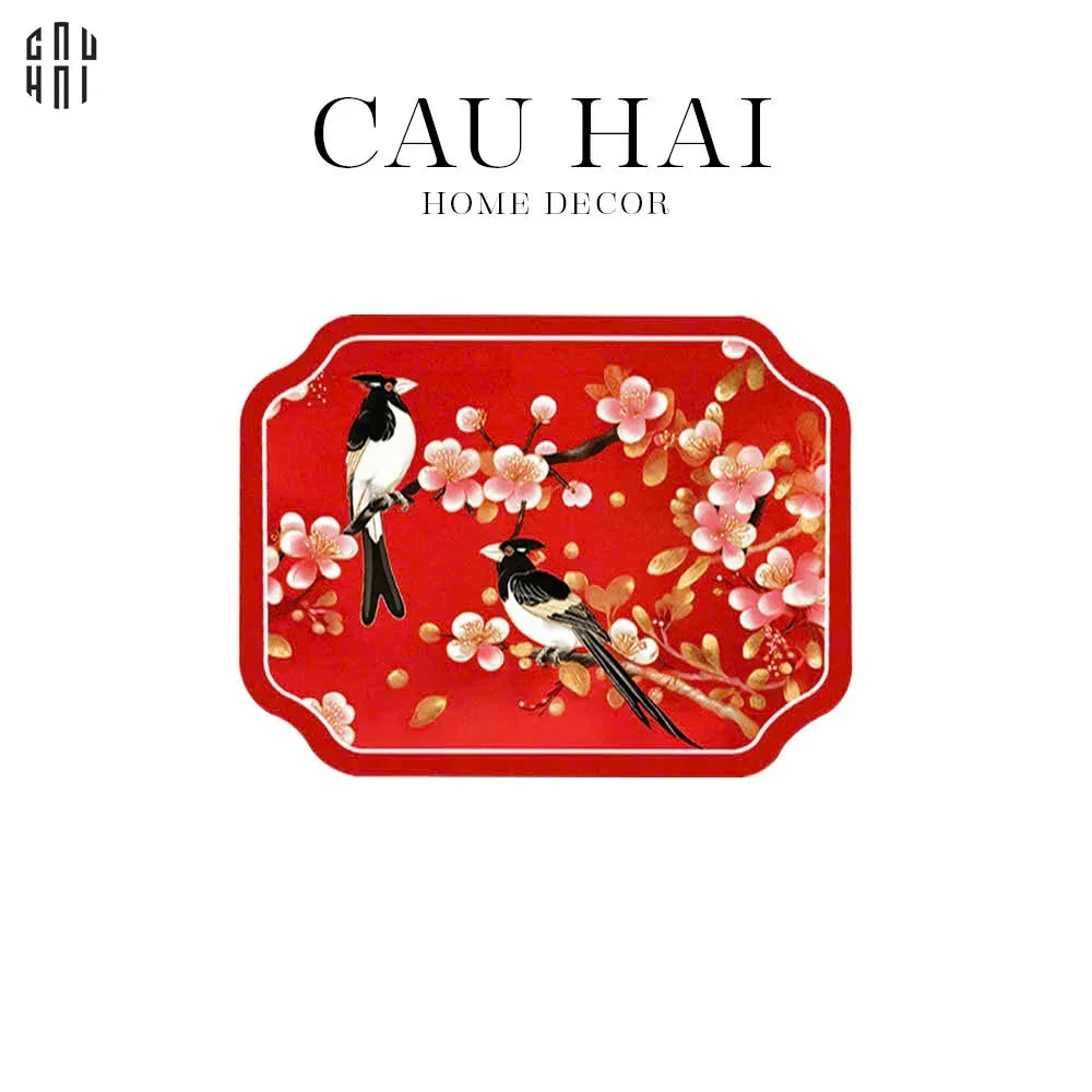 Tấm Lót Microfiber Red Blossom Spring 30X40Cm-CẬU HAI HOME DECOR
