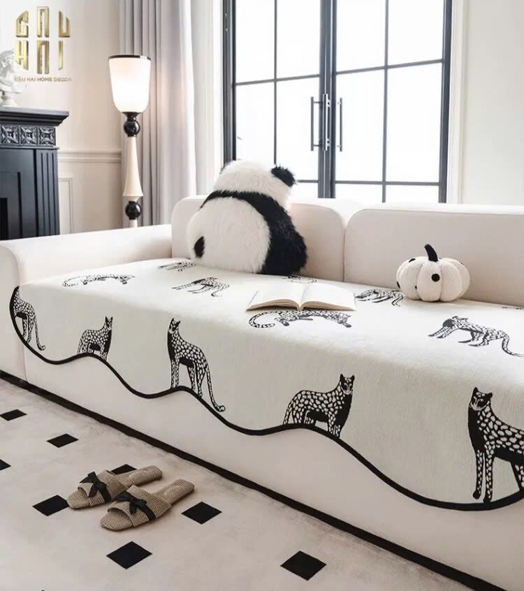 TẤM PHỦ SOFA - 90X210 - PANTHER SQUAD-4- Cậu Hai Home Decor