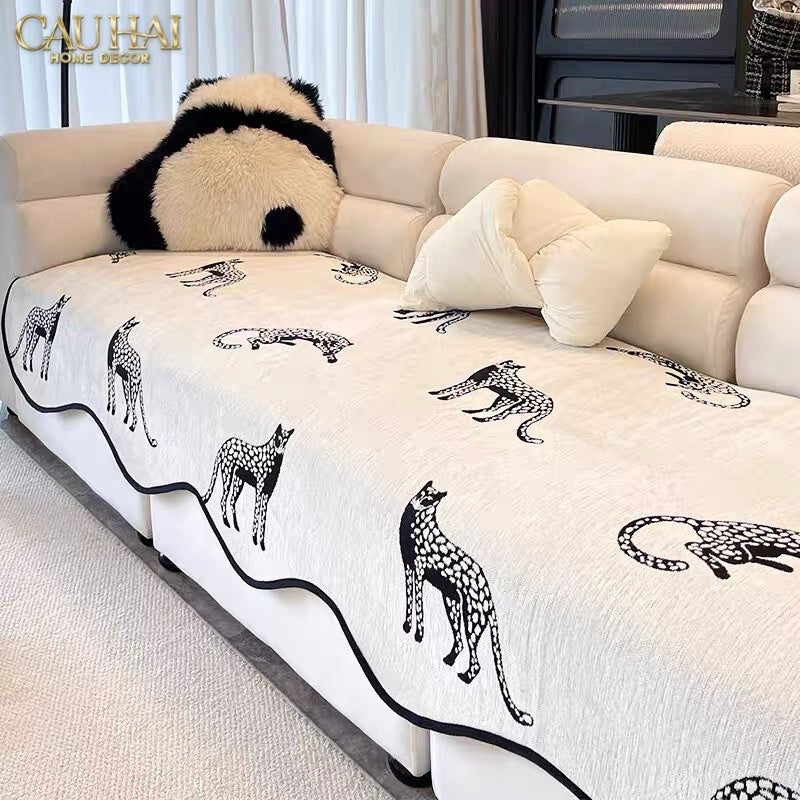 TẤM PHỦ SOFA - 90X210 - PANTHER SQUAD-6- Cậu Hai Home Decor