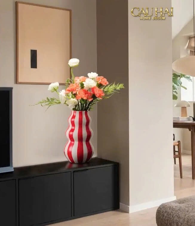 Tết Couture - Bình Hoa Grande Cherry Clowny H23 - CẬU HAI HOME DECOR