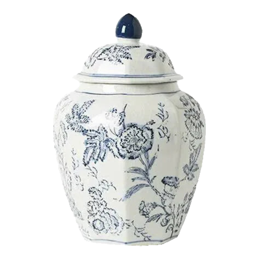 Tết Couture - Bình Hoa Sứ Tráng Men Indochine Flora 11.5x29.5