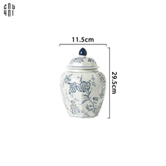 "Tết" Couture - Bình Hoa Sứ Tráng Men Indochine Flora 11.5x29.5-BÌNH HOA-CẬU HAI HOME DECOR