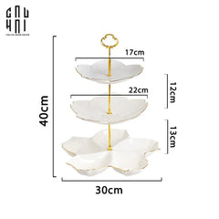 Tết Couture - Đĩa Bánh 3 Tầng Jasmine Étagère Trois Niveaux-SET CHÉN DĨA-CẬU HAI HOME DECOR