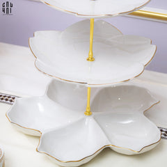 Tết Couture - Đĩa Bánh 3 Tầng Jasmine Étagère Trois Niveaux-SET CHÉN DĨA-CẬU HAI HOME DECOR