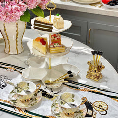 Tết Couture - Đĩa Bánh 3 Tầng Jasmine Étagère Trois Niveaux-SET CHÉN DĨA-CẬU HAI HOME DECOR
