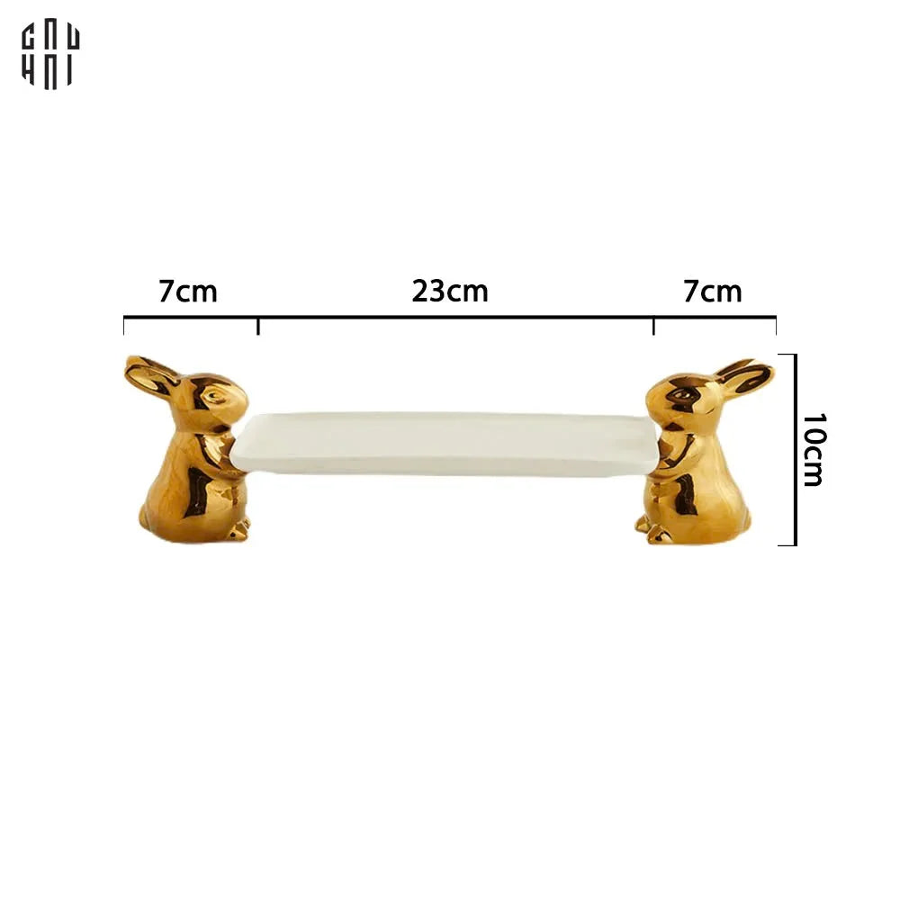 Tết Couture - Đĩa Dessert Les Petits Lapins Portants - CẬU HAI HOME DECOR