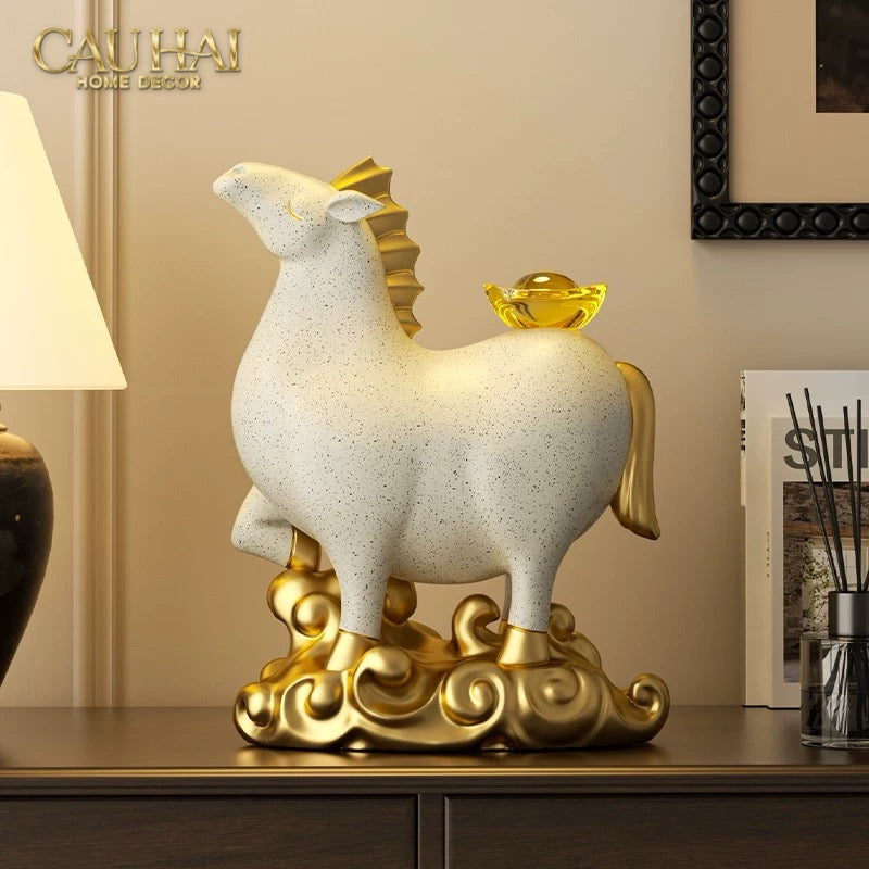 Tết Couture - Gift Set Coffret Tượng Bạch Mã Chiêu Tài 2026 - CẬU HAI HOME DECOR