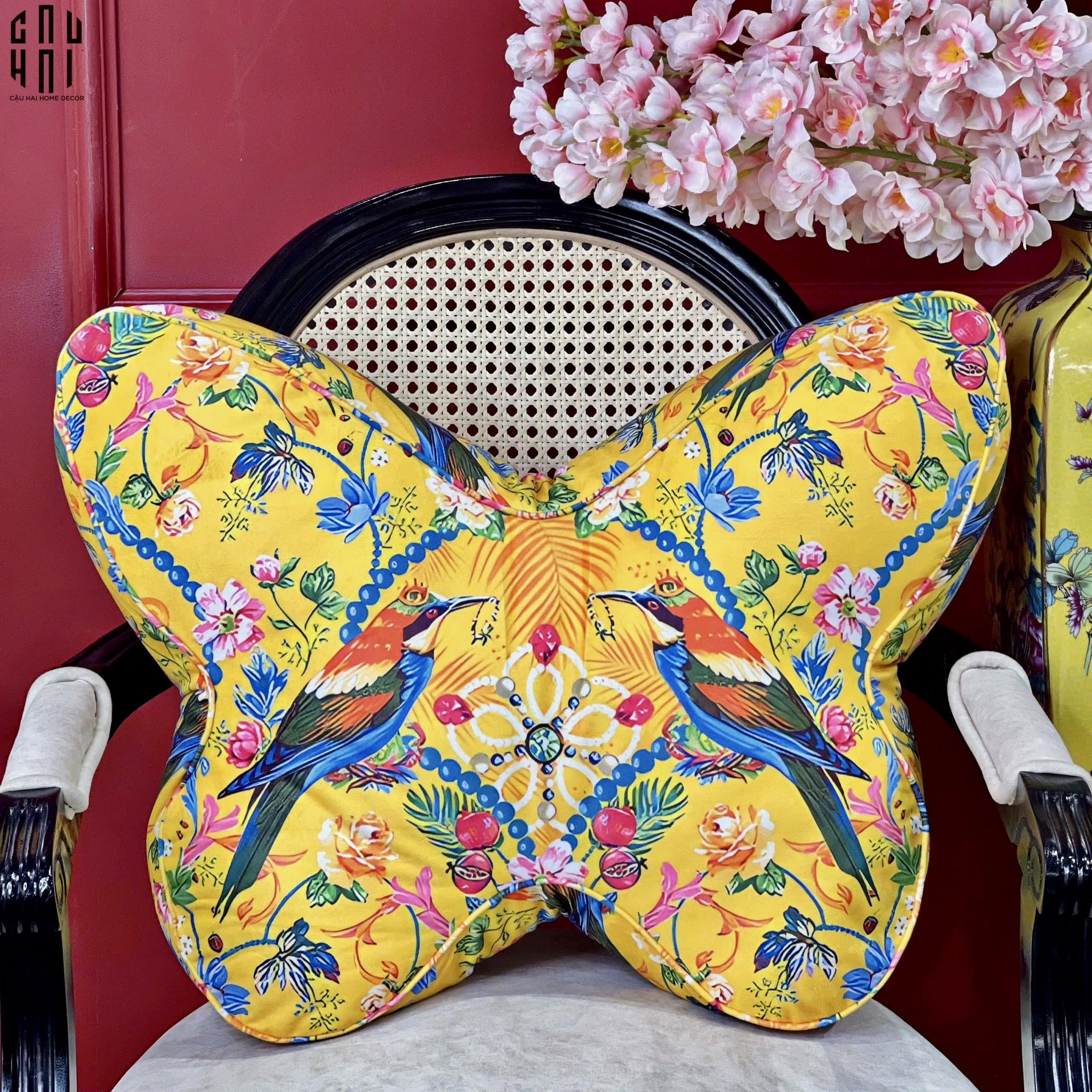 Tết Couture - Gối Nhung Emperor Éclat Papillon D'Or - CẬU HAI HOME DECOR