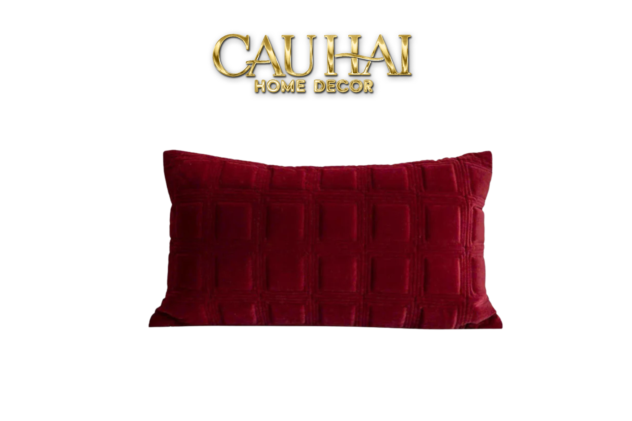 Tết Couture - Gối Nhung Lux Velvet Crimson Peak 30X50 - CẬU HAI HOME DECOR