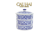Tết Couture - Kệ Bánh Mứt Tam Bảo Indochine Indigo Porcelain - CẬU HAI HOME DECOR