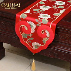 Tết Couture - Khăn Trải Bàn Phú Quý Mẫu Đơn 2m4-KHĂN TRẢI BÀN-CẬU HAI HOME DECOR