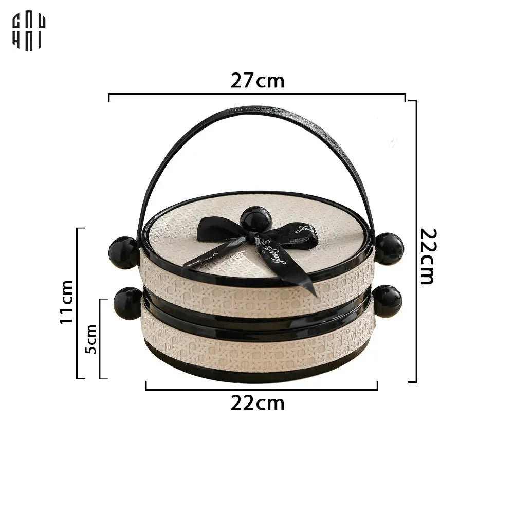 Tết Couture - Khay Bánh Kẹo 2 Tầng Lovely Serena - CẬU HAI HOME DECOR