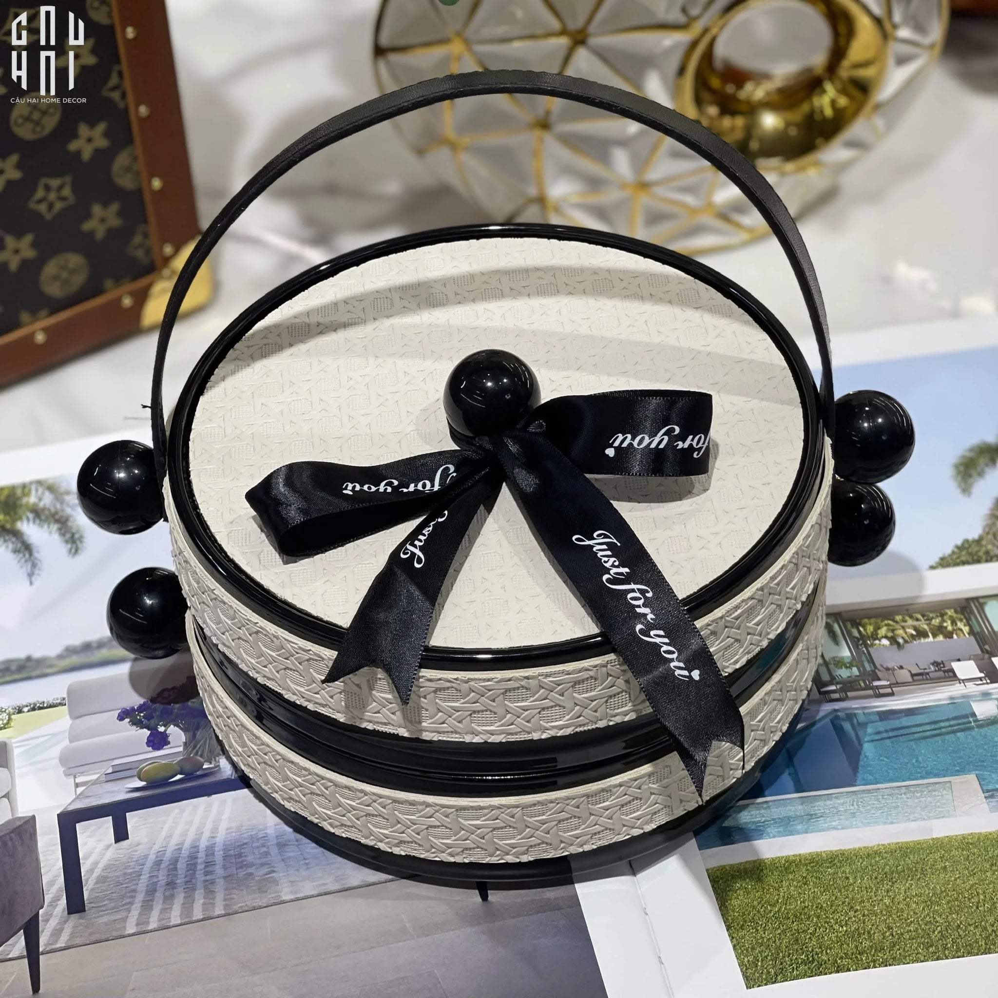 Tết Couture - Khay Bánh Kẹo 2 Tầng Lovely Serena - CẬU HAI HOME DECOR