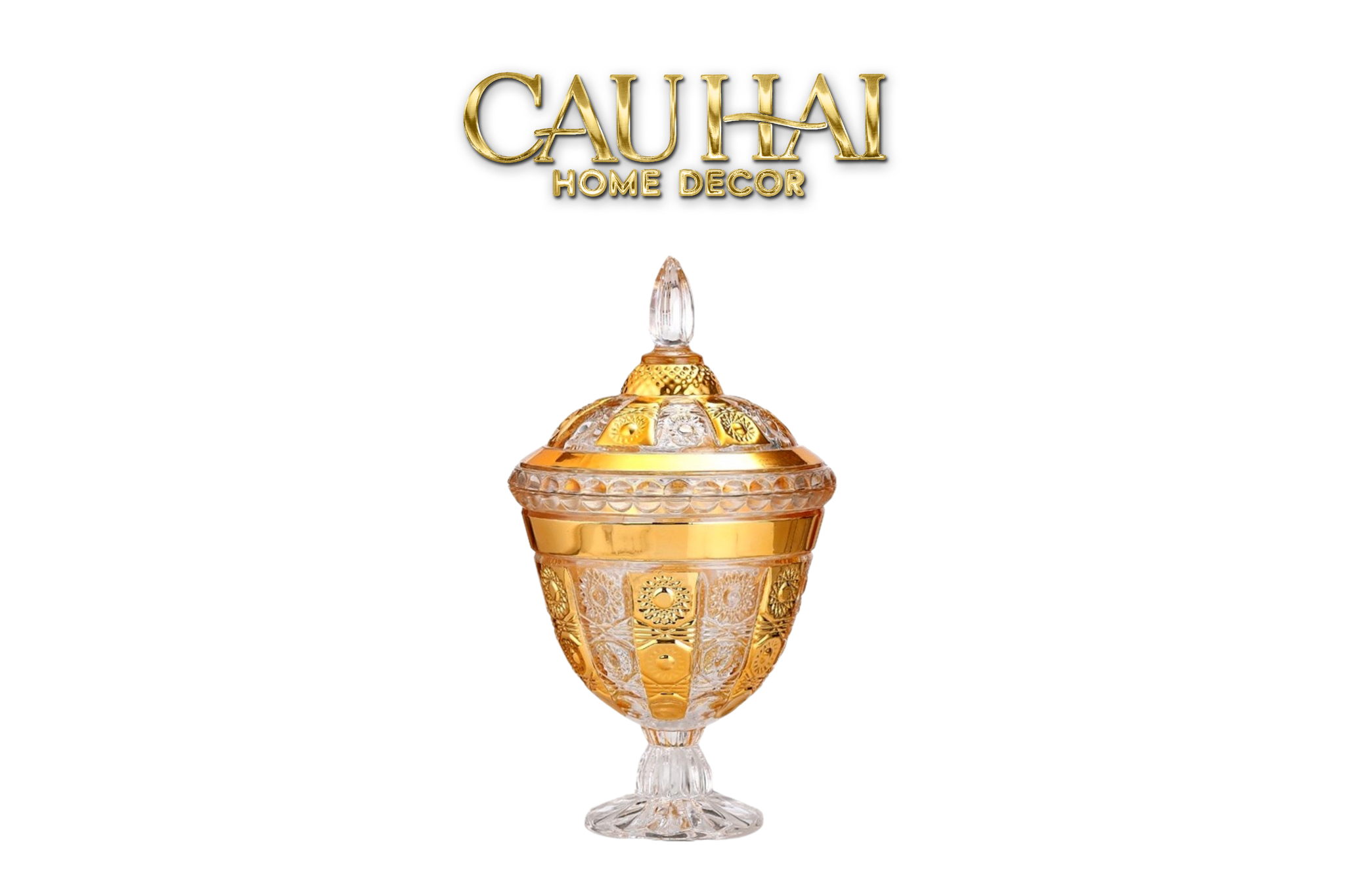 Tết Couture - Lọ Pha Lê Imperial Aureate Byzantine Crystal Bonbonnière - CẬU HAI HOME DECOR