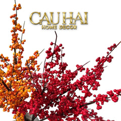 Tết Couture - Set 2 Cành Đào Đông Cát Hỷ – Silk Floral Branches-CẬU HAI HOME DECOR