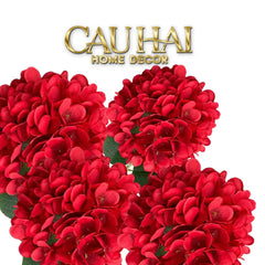 Tết Couture - Set 2 Cành Hoa Cẩm Tú Hydrangea Festive – Silk Floral Branches-Hoa Lụa-CẬU HAI HOME DECOR