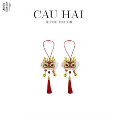 Tết Couture - Set 2 Dây Treo Lân May Mắn-Trang Trí Tết-CẬU HAI HOME DECOR