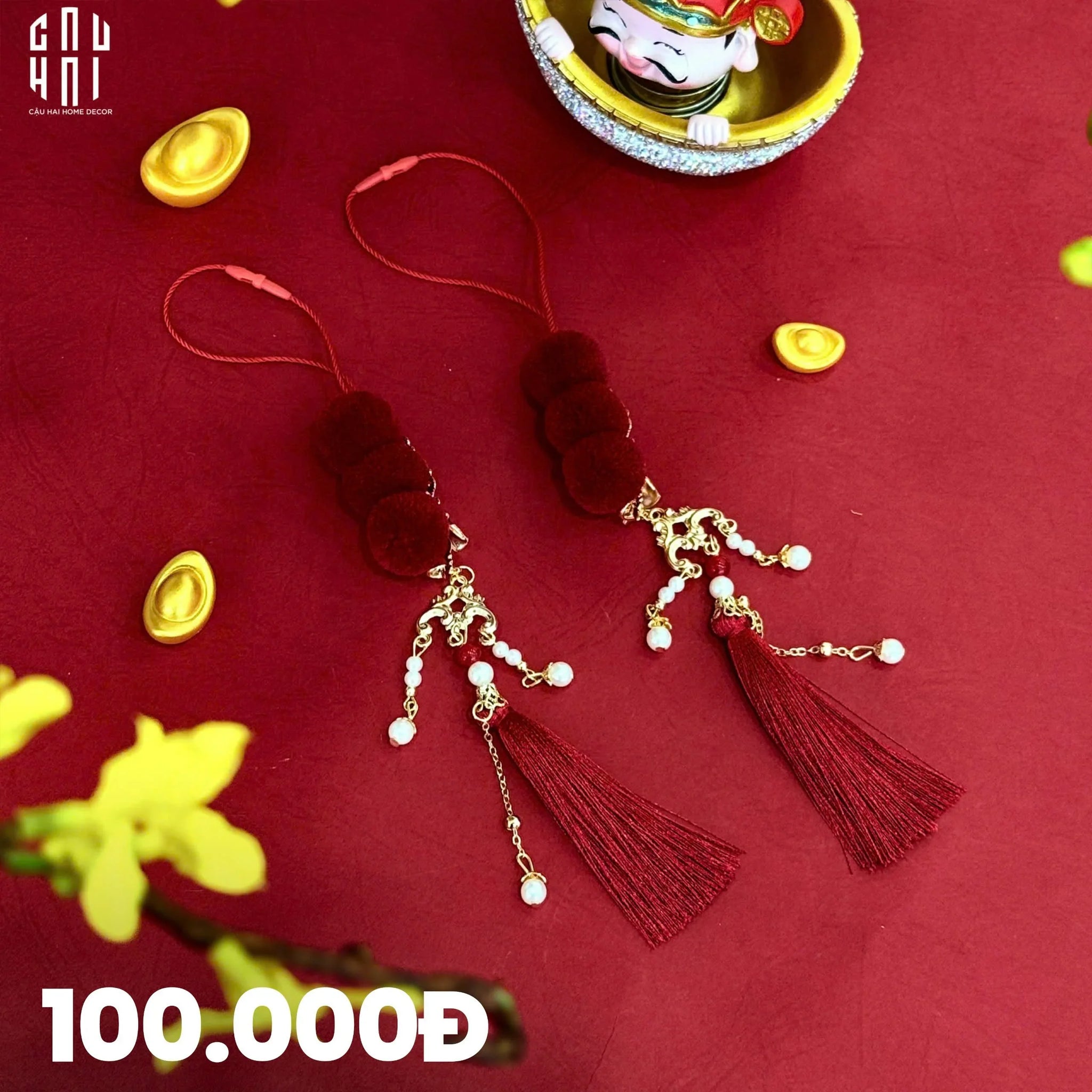 Tết Couture - Set 2 Dây Treo Vạn Sự May Mắn-CẬU HAI HOME DECOR