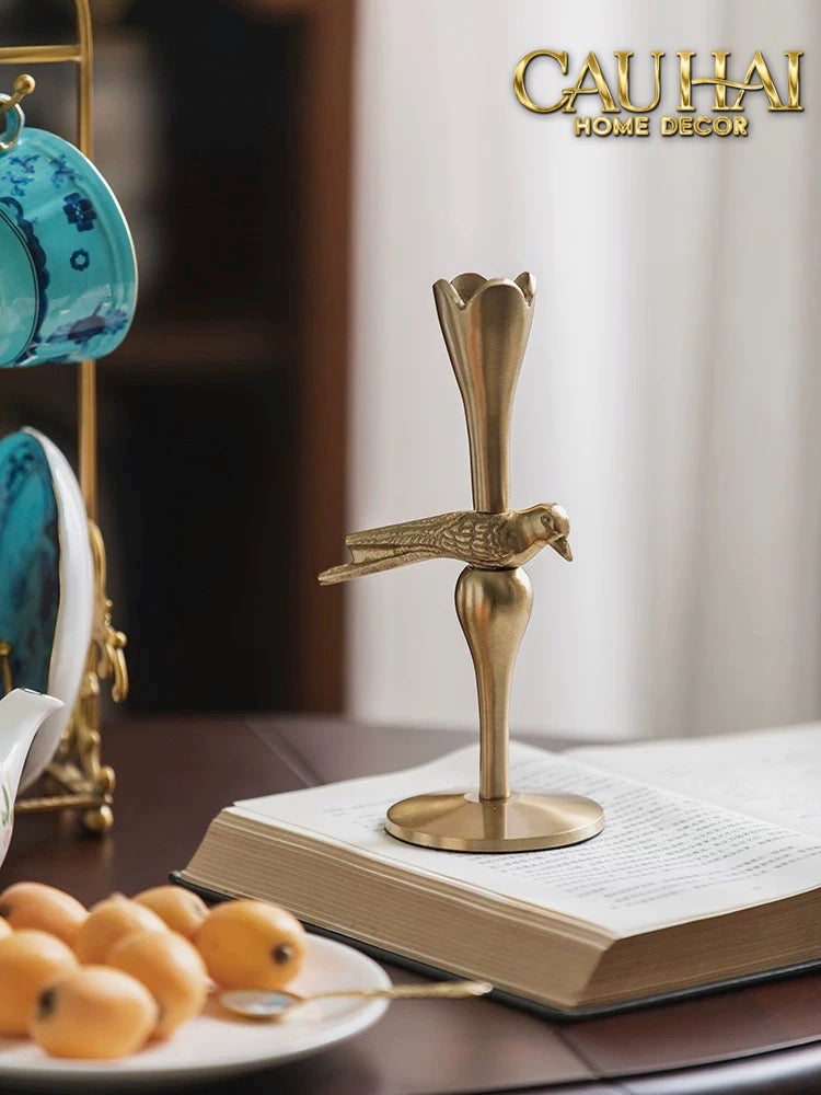 Tết Couture - Set 2 Đế Nến Brasson Bird Harmonia Candle Holders - CẬU HAI HOME DECOR
