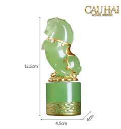 Tết Couture - Set 2 Tượng Lục Bảo Kim Mã 12.5cm Gift Box-CẬU HAI HOME DECOR