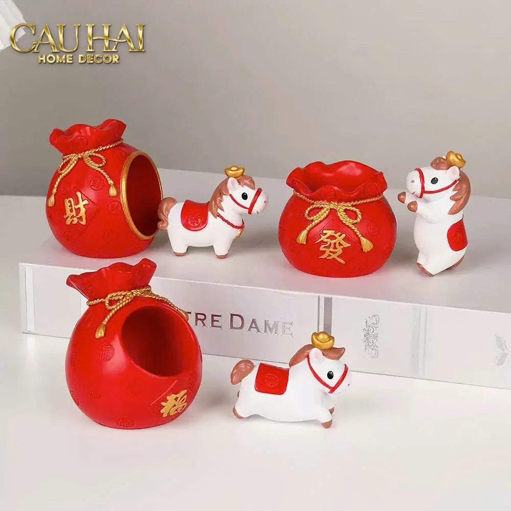 tet-couture-set-4-tuong-ngua-tu-hy-silhouette-du-bonheur-cheval-tuong-trang-tri-cau-hai-home-decor-4 - CẬU HAI HOME DECOR