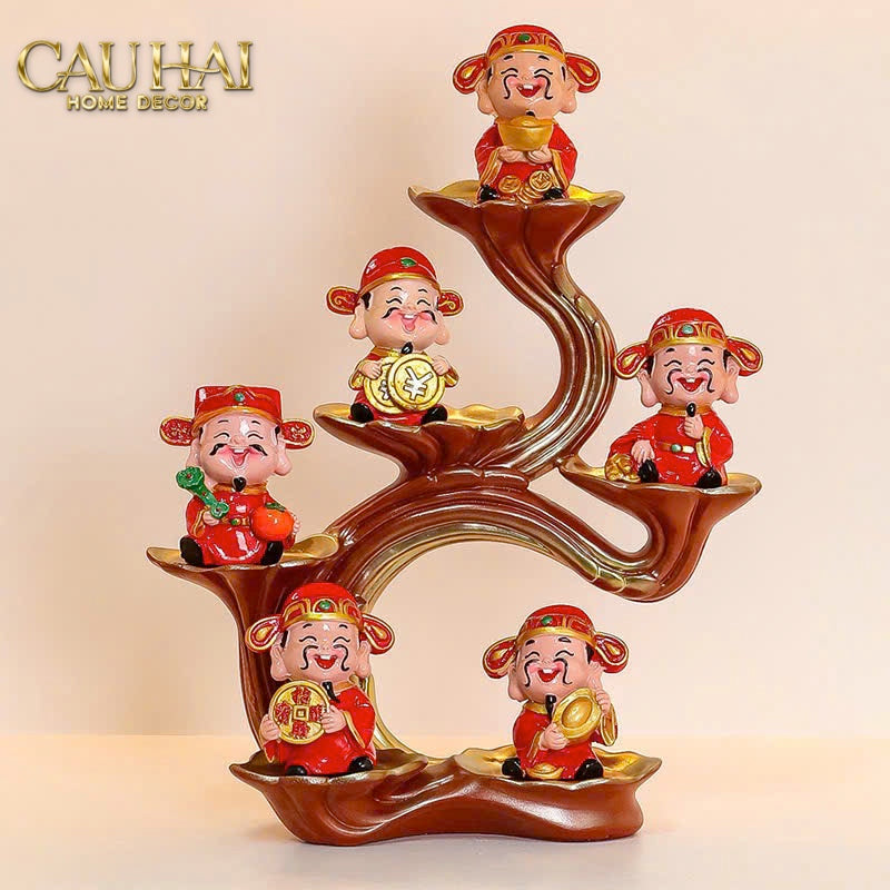 Tết Couture - Set 6 Tượng Thần Tài Tụ Bảo - CẬU HAI HOME DECOR