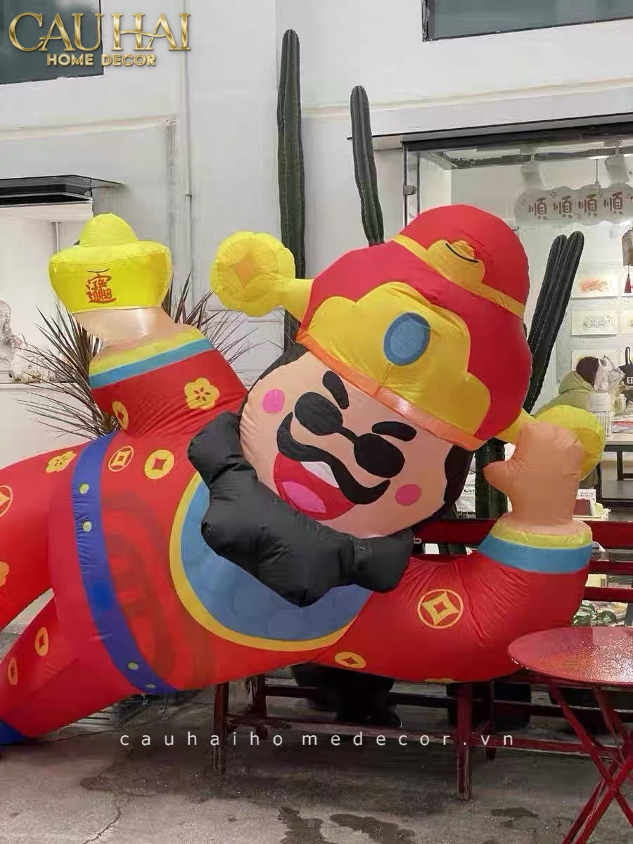 Tết Couture - Thần Tài Bơm Hơi Inflatable God of Wealth D300 - CẬU HAI HOME DECOR