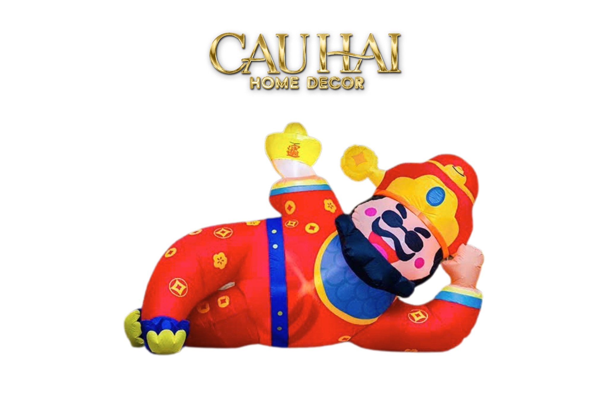 Tết Couture - Thần Tài Bơm Hơi Inflatable God of Wealth D300 - CẬU HAI HOME DECOR