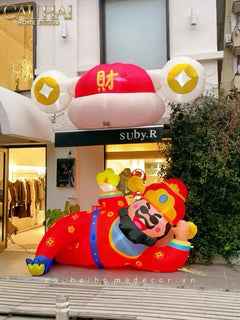 Tết Couture - Thần Tài Bơm Hơi Inflatable God of Wealth D300-CẬU HAI HOME DECOR