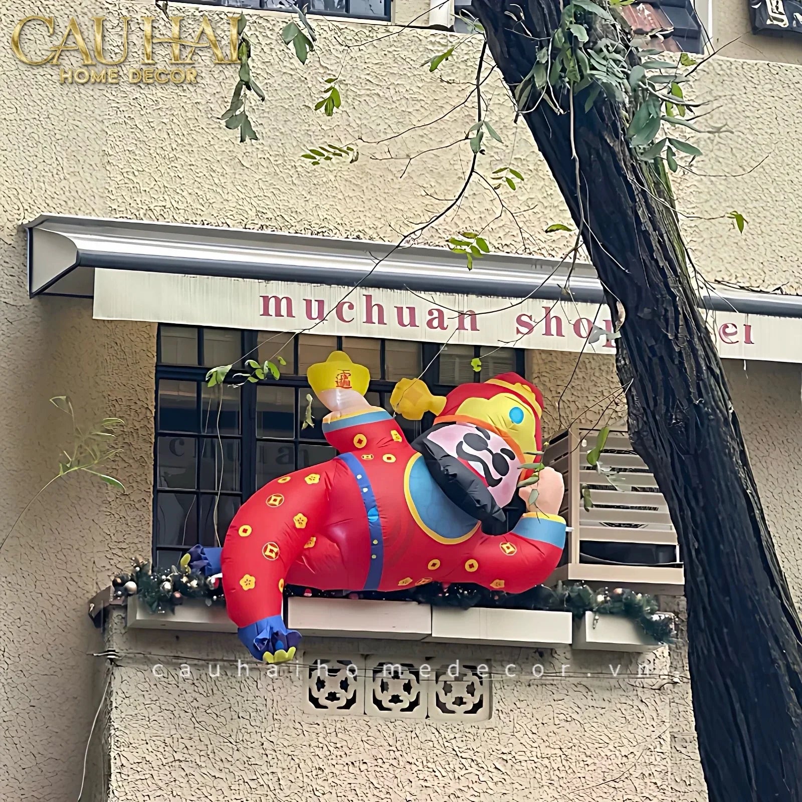 Tết Couture - Thần Tài Bơm Hơi Inflatable God of Wealth D300-CẬU HAI HOME DECOR