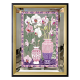 Tết Couture - Tranh Gương UV Gen5 Flora De Fortune Violet Orchidée 108x108 - Cậu Hai Home Decor