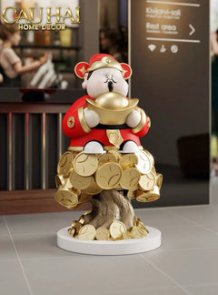 Tết Couture - Tượng Đại Thần Tài Kim Nguyên Bảo H76-TƯỢNG TRANG TRÍ-CẬU HAI HOME DECOR