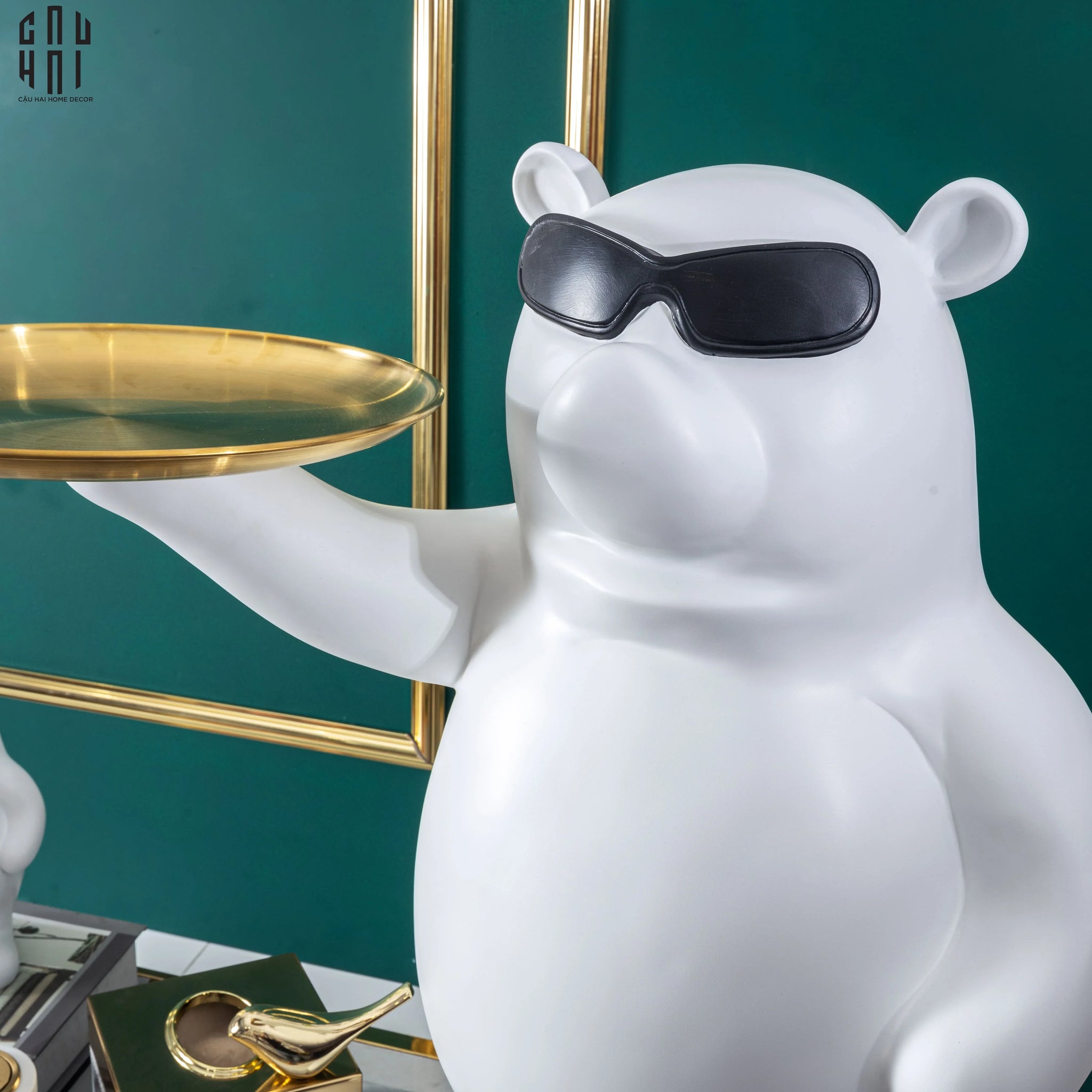 Tết Couture - Tượng Gấu Figurine Big Boss Bear H68 - CẬU HAI HOME DECOR